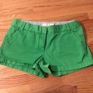 Green jcrew shorts